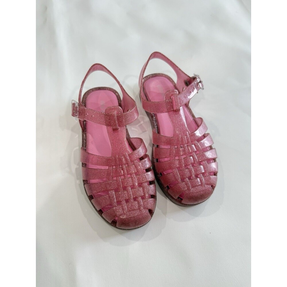 Mini Melissa Sandal possession fisherman Glittery Pink Kids Size 12